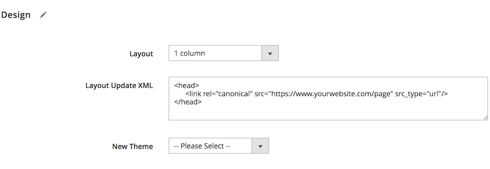 add canonical tags in magento for cms pages
