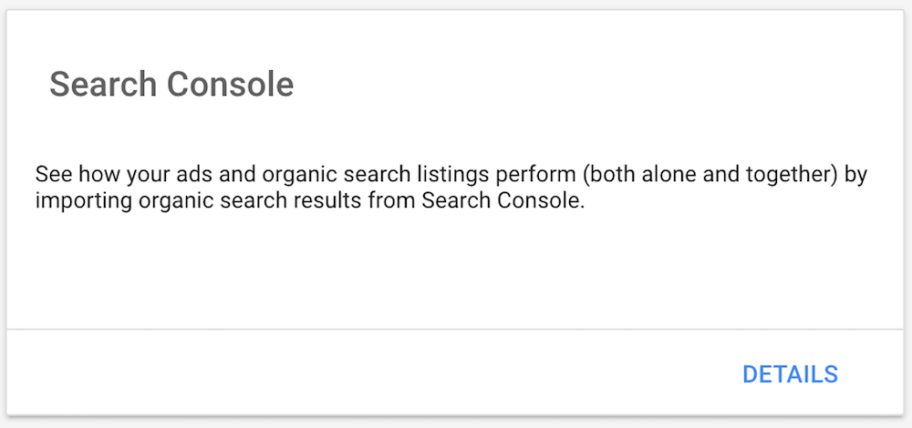 adwords search console