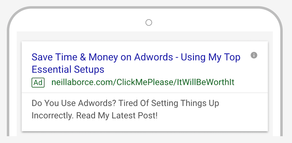 essential adwords setup